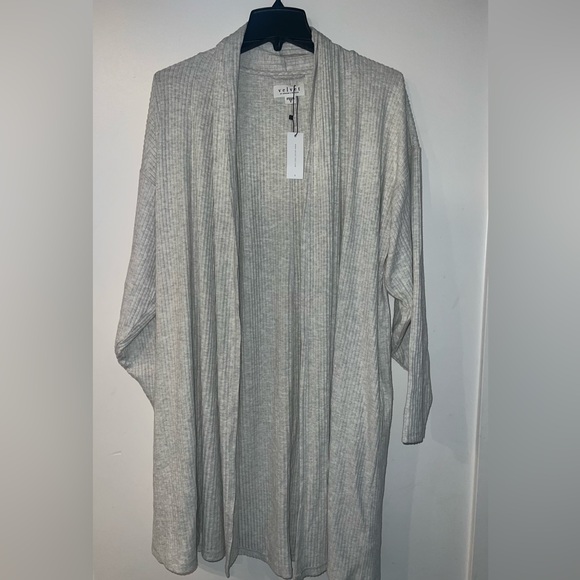 Velvet by Graham & Spencer Sweaters - New Velvet by Graham & Spencer Cozy Long Rib Cardigan Size S